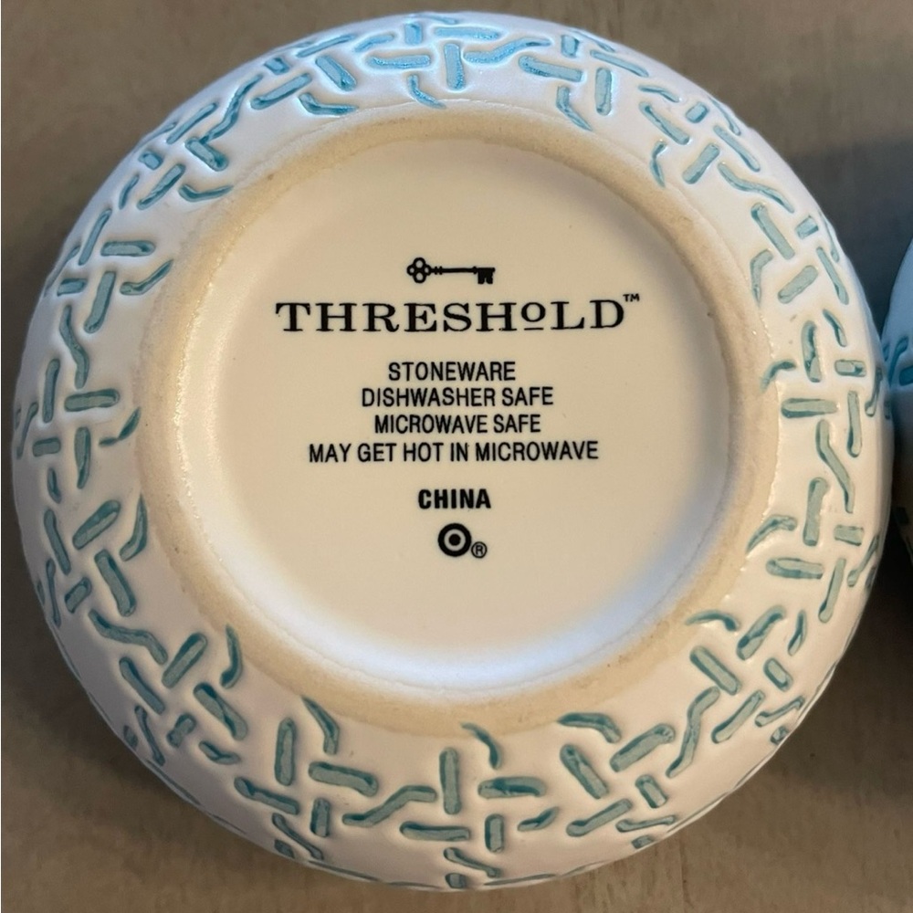 Threshold Stoneware Ceramic Microwave Safe Ramekin Bowl Decorative Blue White - Picture 6 of 6